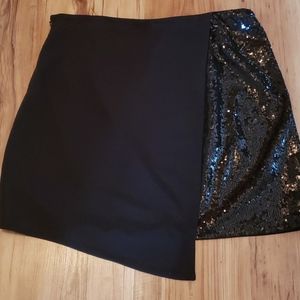Sequined mini skirt